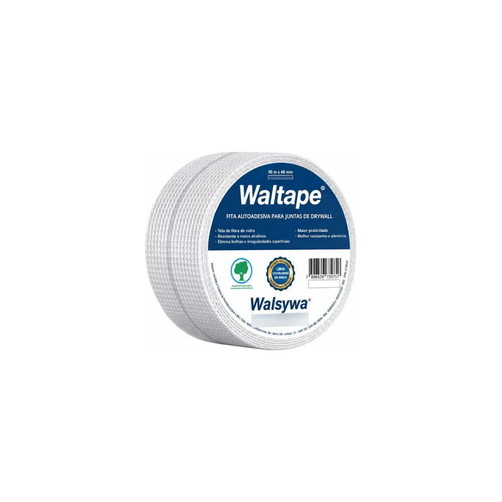 Fita Telada Waltape com Linha Centralizadora